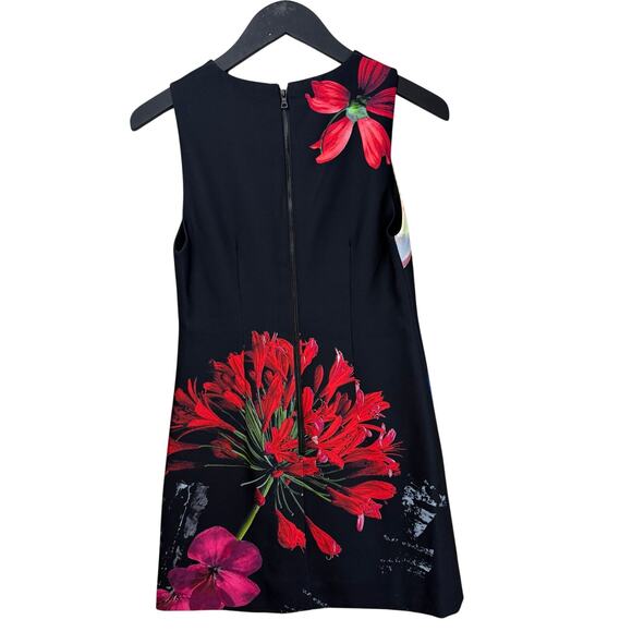 ALICE + OLIVIA Clyde Shift Mini Dress in Azalea Floral Size 2 - Picture 11 of 16